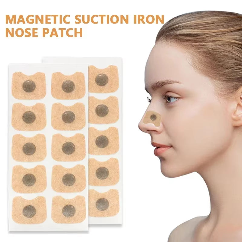 30/60/90/120/180Pcs Nose Breathing Patches Magnetic Suction Iron Nasal Strips Increase Air Improve Sleeping Reduce Snoring Tool